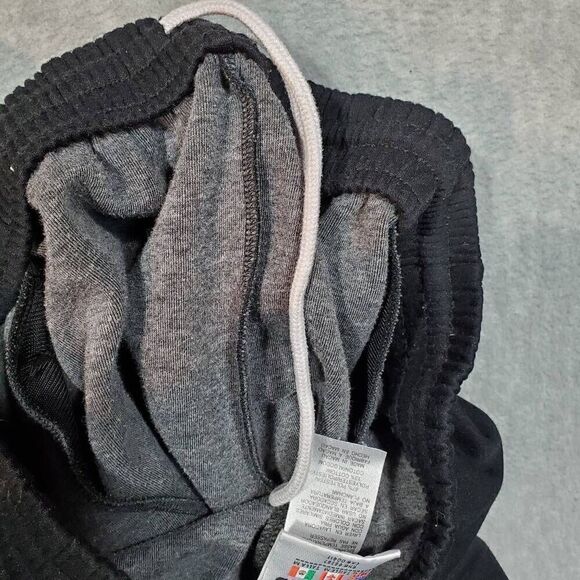 Vtg Adidas Pants Men Medium Black Y2K Track Tapered Ankle Zip Sweat Joggers - Picture 6 of 8